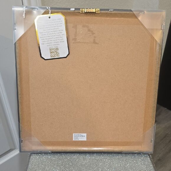 Instinct Style Vintage-Style Chanel Faucet w/Gucci Background Framed Wall Decor - Picture 5 of 5